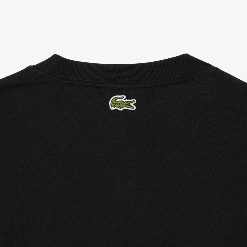 Áo Thun Lacoste Nam Dáng Cổ Điển Họa Tiết Thêu Chất Liệu Cotton