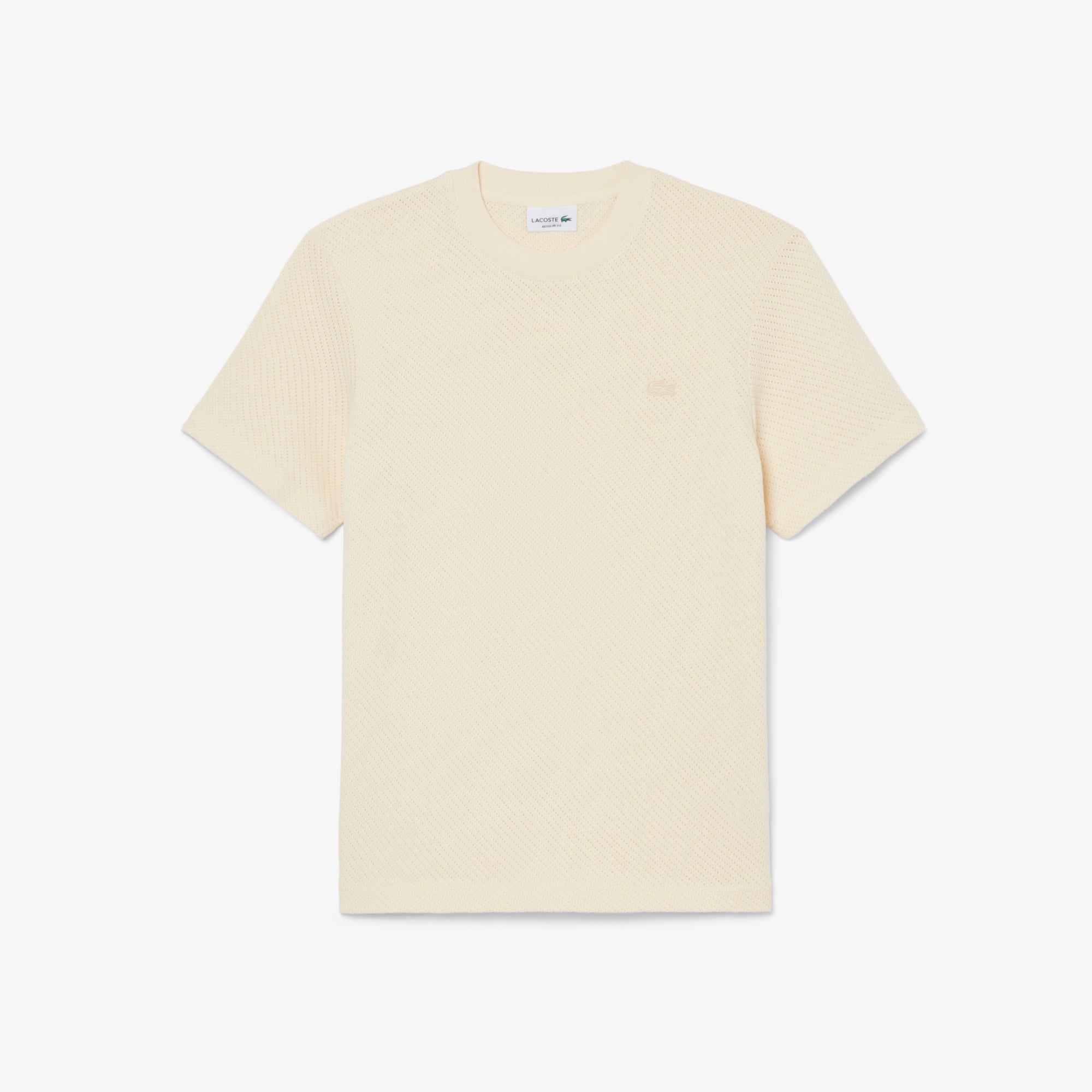 Áo Thun Lacoste Nam Dáng Suông Chất Liệu Cotton Họa Tiết Ren