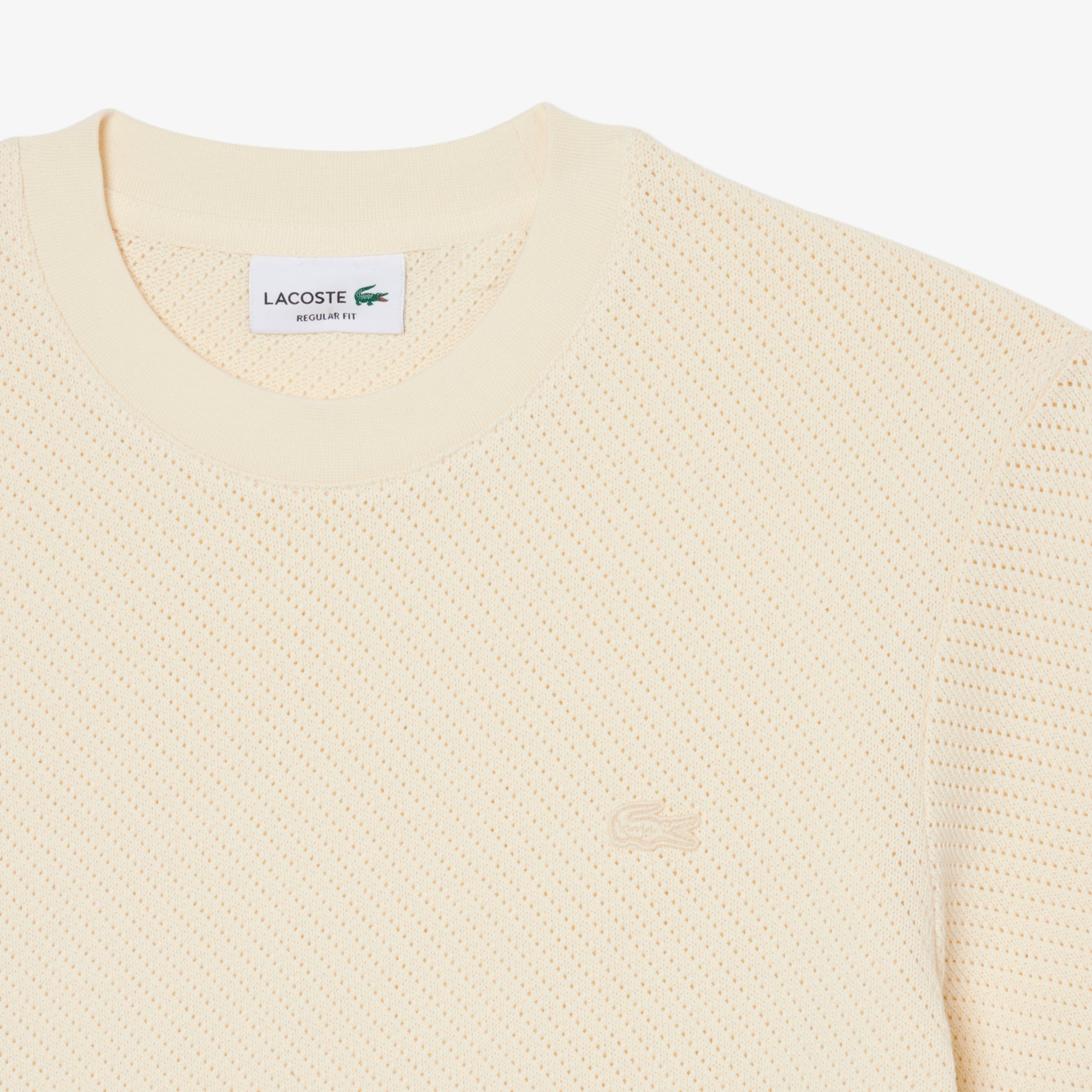 Áo Thun Lacoste Nam Dáng Suông Chất Liệu Cotton Họa Tiết Ren