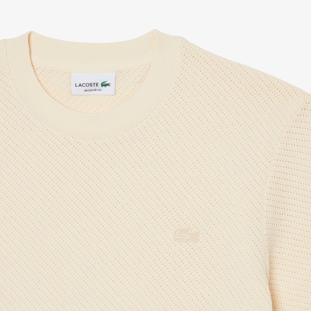 Áo Thun Lacoste Nam Dáng Suông Chất Liệu Cotton Họa Tiết Ren