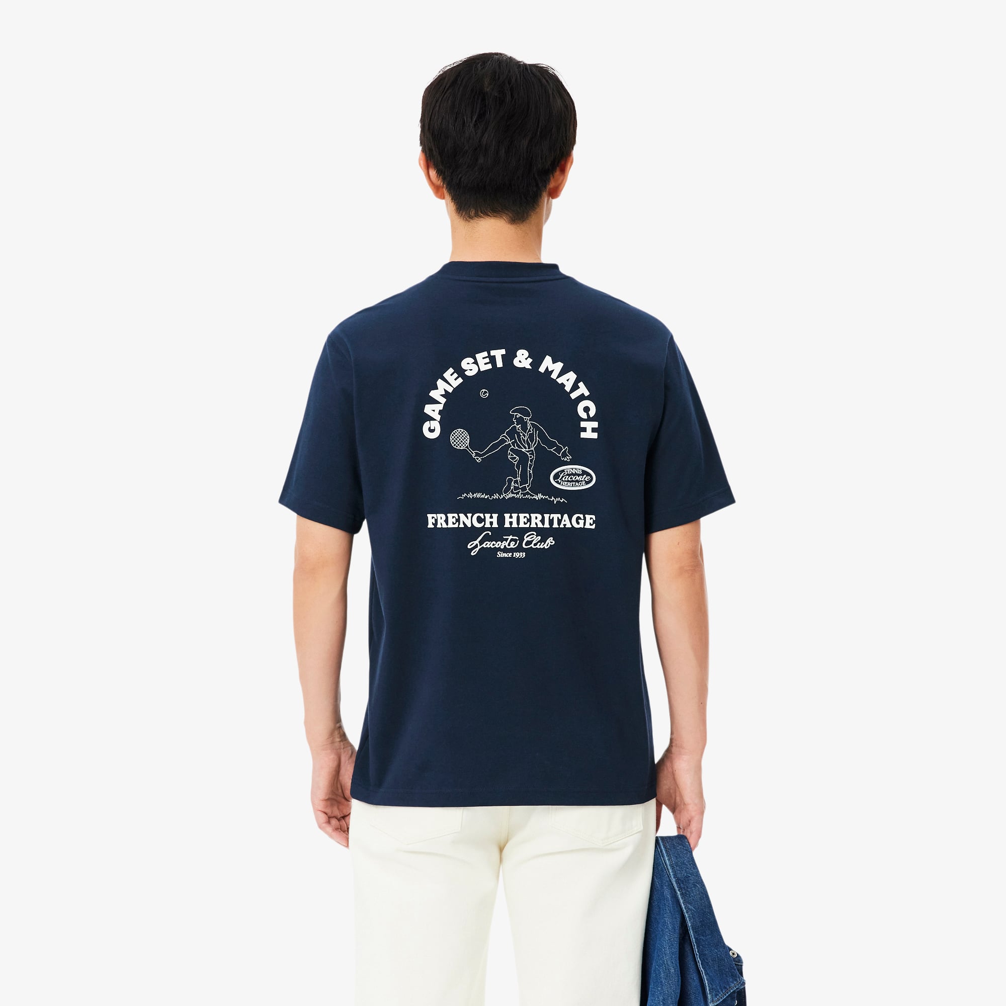 Áo Thun Tennis Lacoste Nam Công Nghệ Ultra Dry In Hình Di Sản