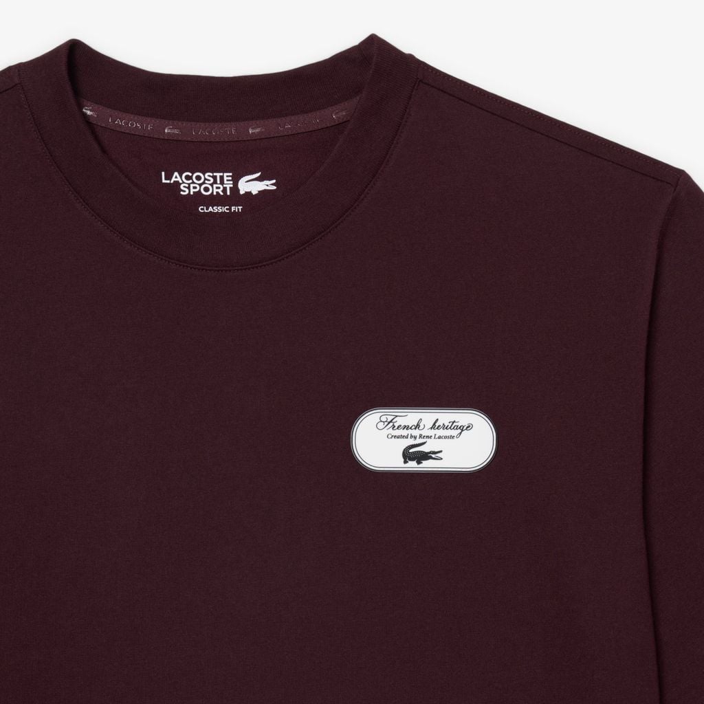 Áo Thun Tennis Lacoste Nam Công Nghệ Ultra Dry In Hình Di Sản