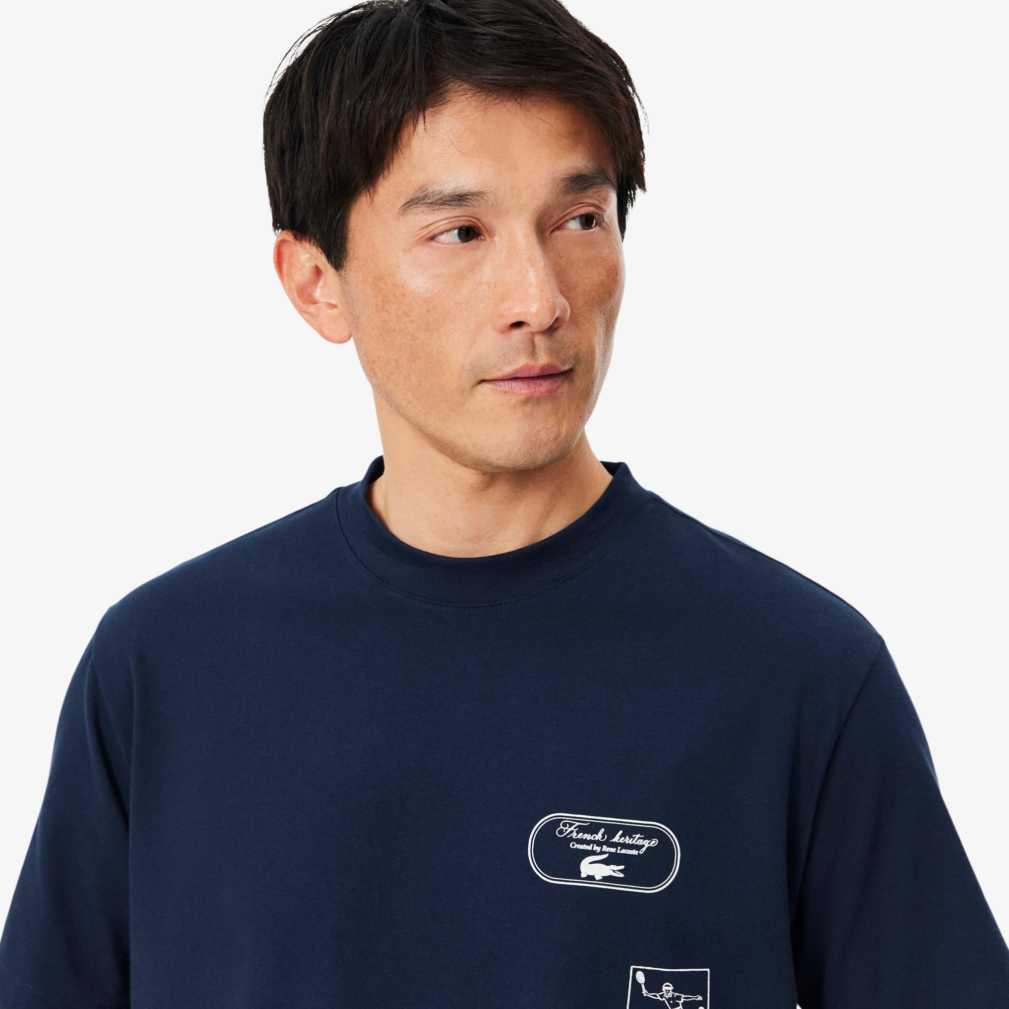 Áo Thun Tennis Lacoste Nam Công Nghệ Ultra Dry Di Sản