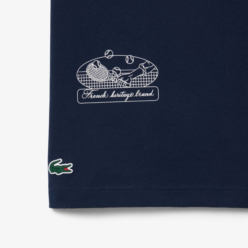Áo Thun Tennis Lacoste Nam Công Nghệ Ultra Dry Di Sản