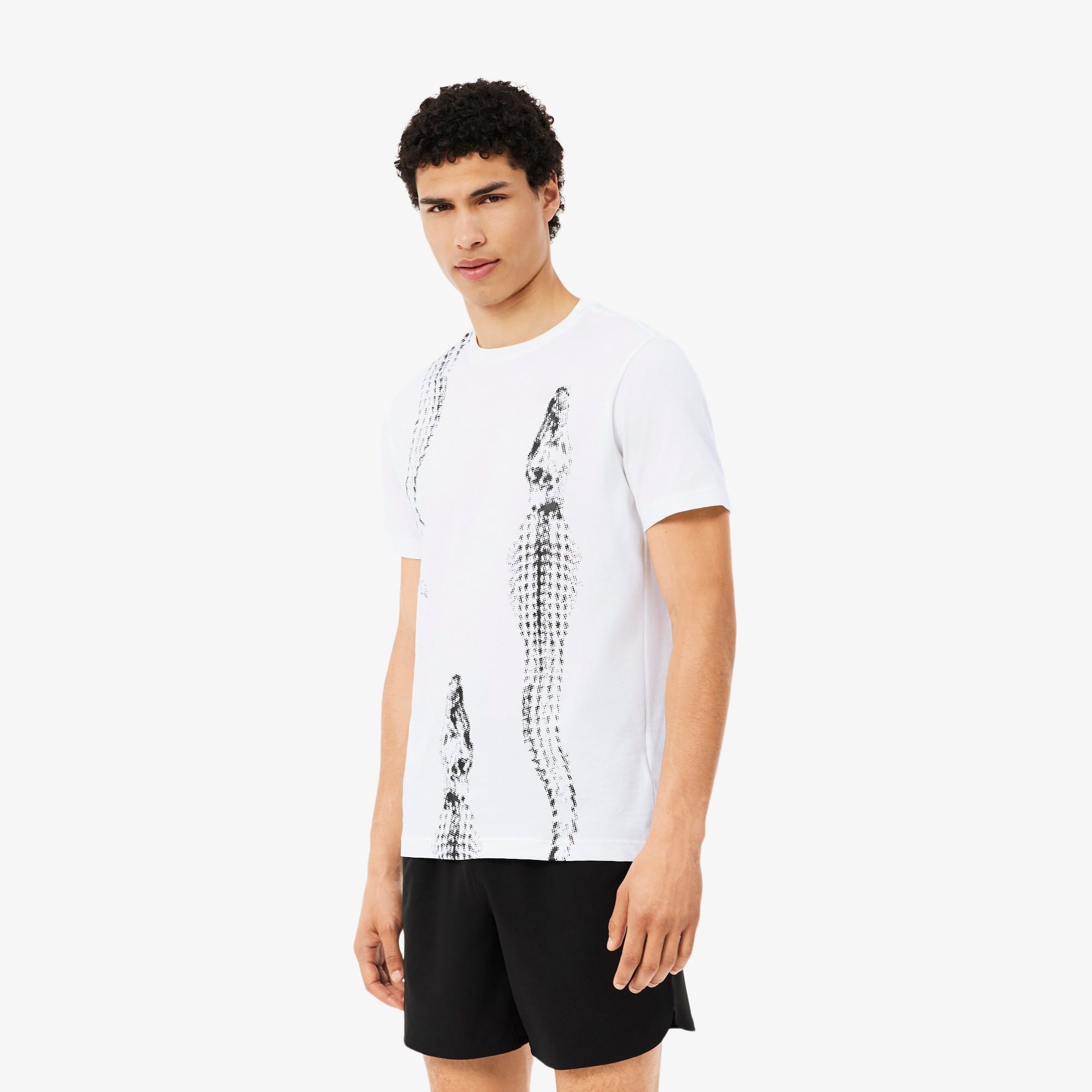 Áo Thun Tennis Lacoste Nam x Daniil Medvedev In Hình
