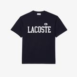 Áo Thun Lacoste Nam Có Huy Hiệu Tương Phản Chất Liệu Cotton