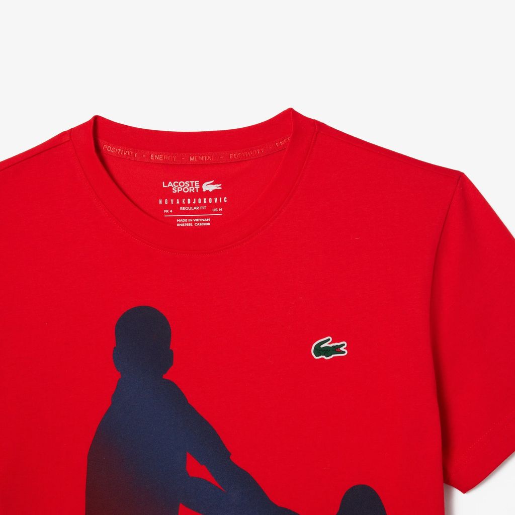 Set Áo Thun Và Mũ Tennis Lacoste Nam x Novak Djokovic