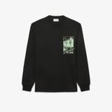 Áo Thun Lacoste Nam Dáng Cổ Điển Dài Tay Chất Liệu Jersey Dày Dặn