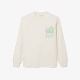 Áo Thun Lacoste Nam Dáng Cổ Điển Dài Tay Chất Liệu Jersey Dày Dặn