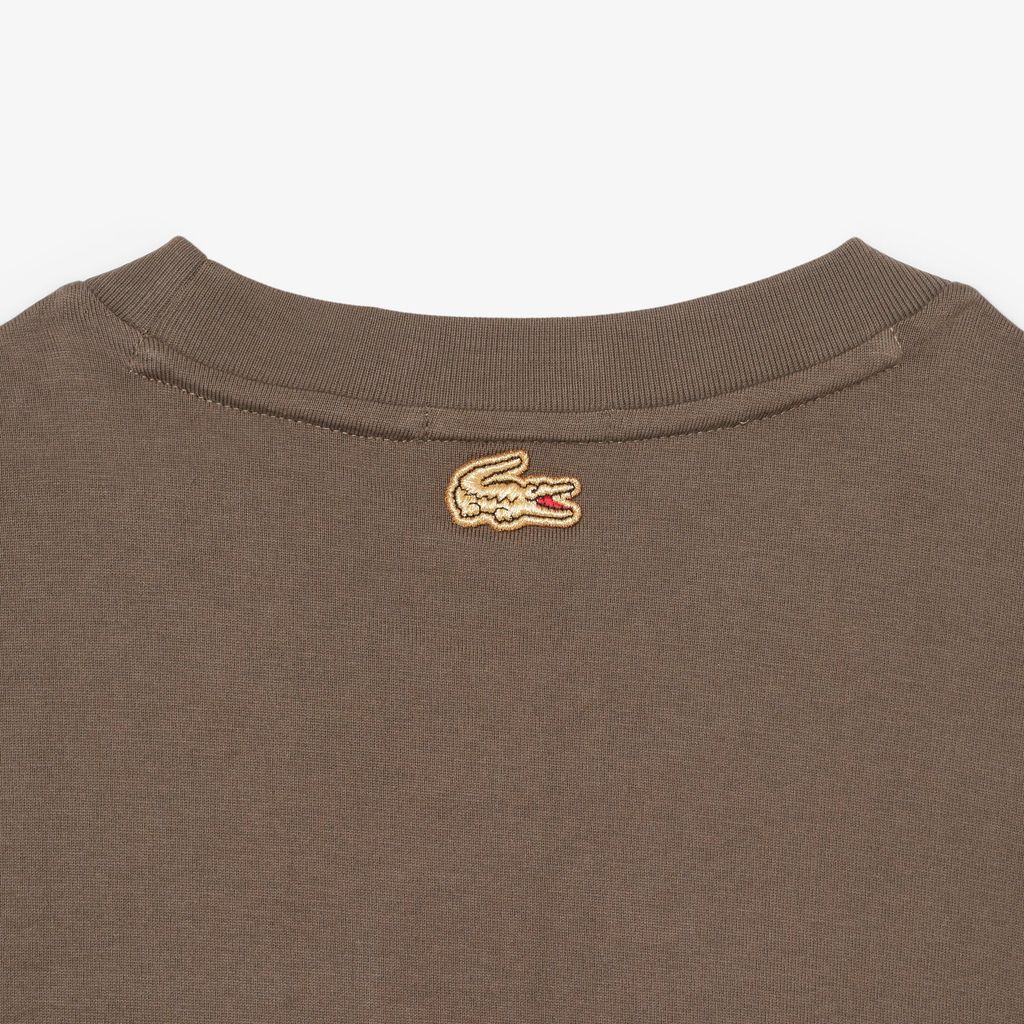 Áo Thun Lacoste Unisex Dáng Cổ Điển Tết Nguyên Đán Chất Liệu Cotton