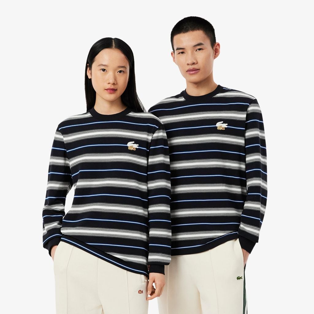 Áo Thun Lacoste Unisex Dáng Cổ Điển Tết Nguyên Đán Dài Tay