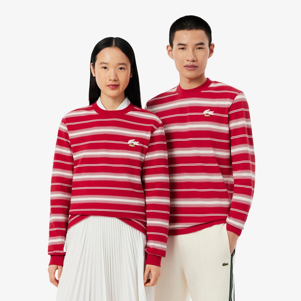 Áo Thun Lacoste Unisex Dáng Cổ Điển Tết Nguyên Đán Dài Tay