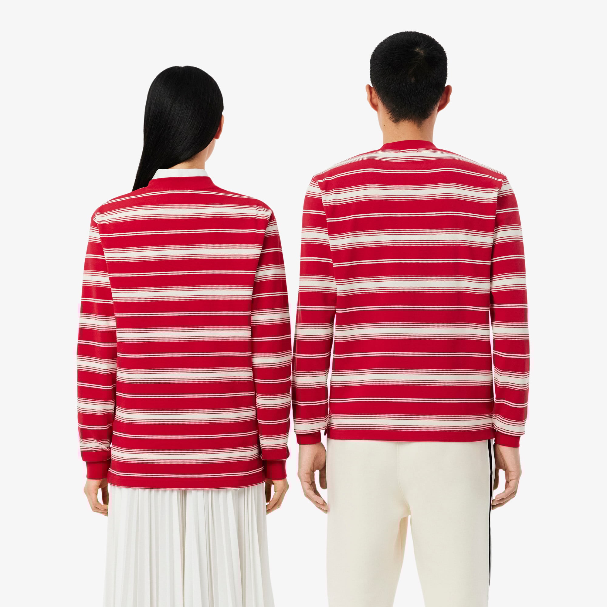 Áo Thun Lacoste Unisex Dáng Cổ Điển Tết Nguyên Đán Dài Tay