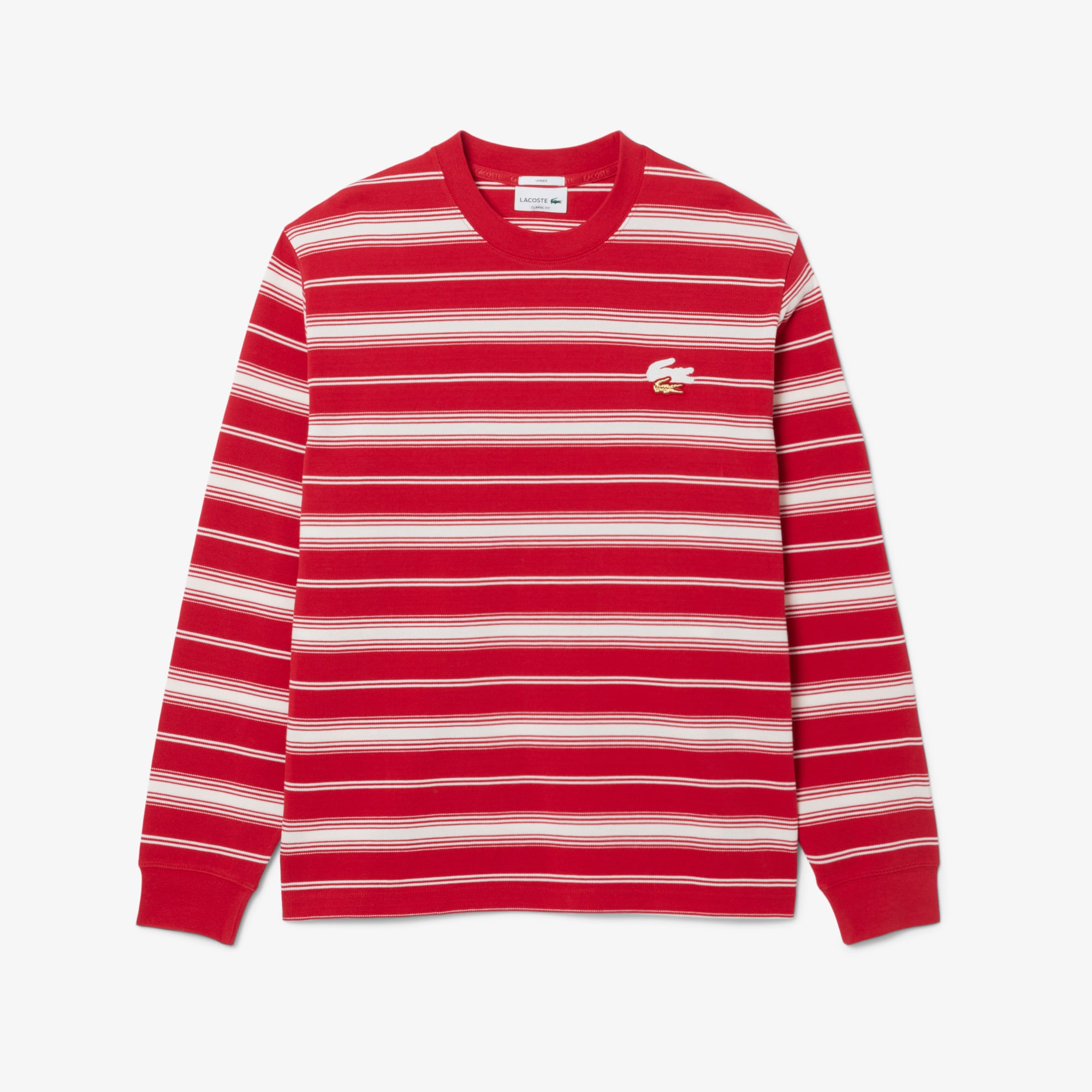 Áo Thun Lacoste Unisex Dáng Cổ Điển Tết Nguyên Đán Dài Tay