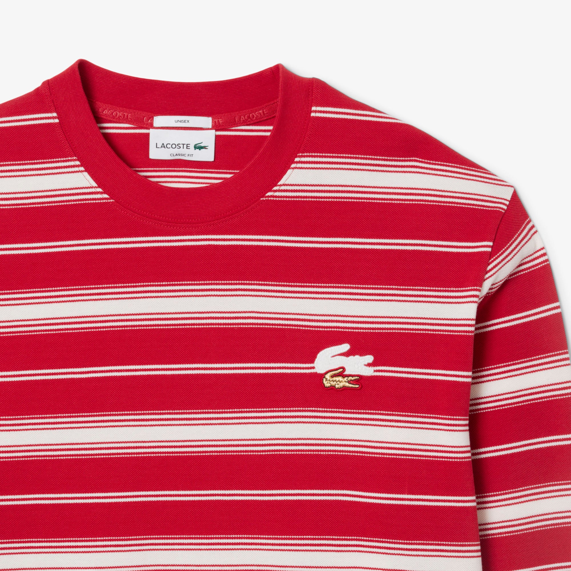 Áo Thun Lacoste Unisex Dáng Cổ Điển Tết Nguyên Đán Dài Tay