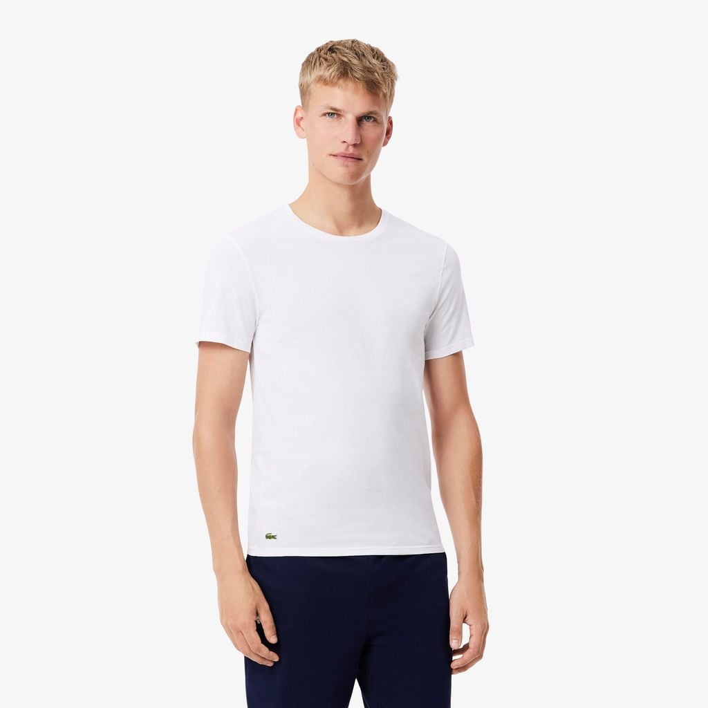 Bộ 3 Áo Thun Mặc Nhà Lacoste Nam Ôm Dáng