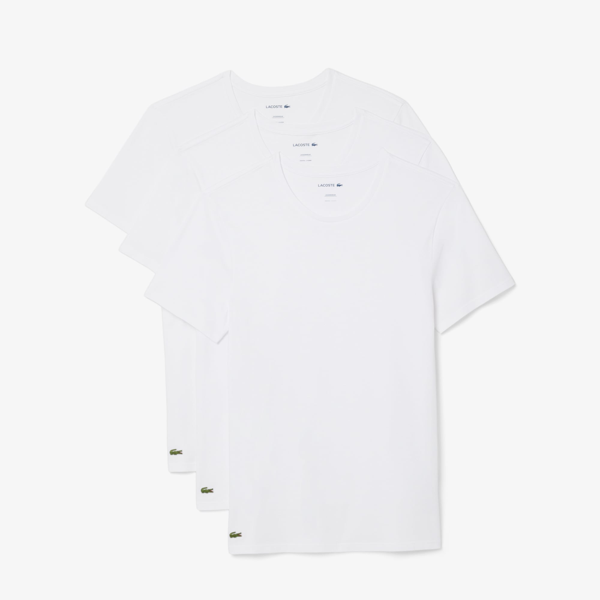 Bộ 3 Áo Thun Mặc Nhà Lacoste Nam Ôm Dáng