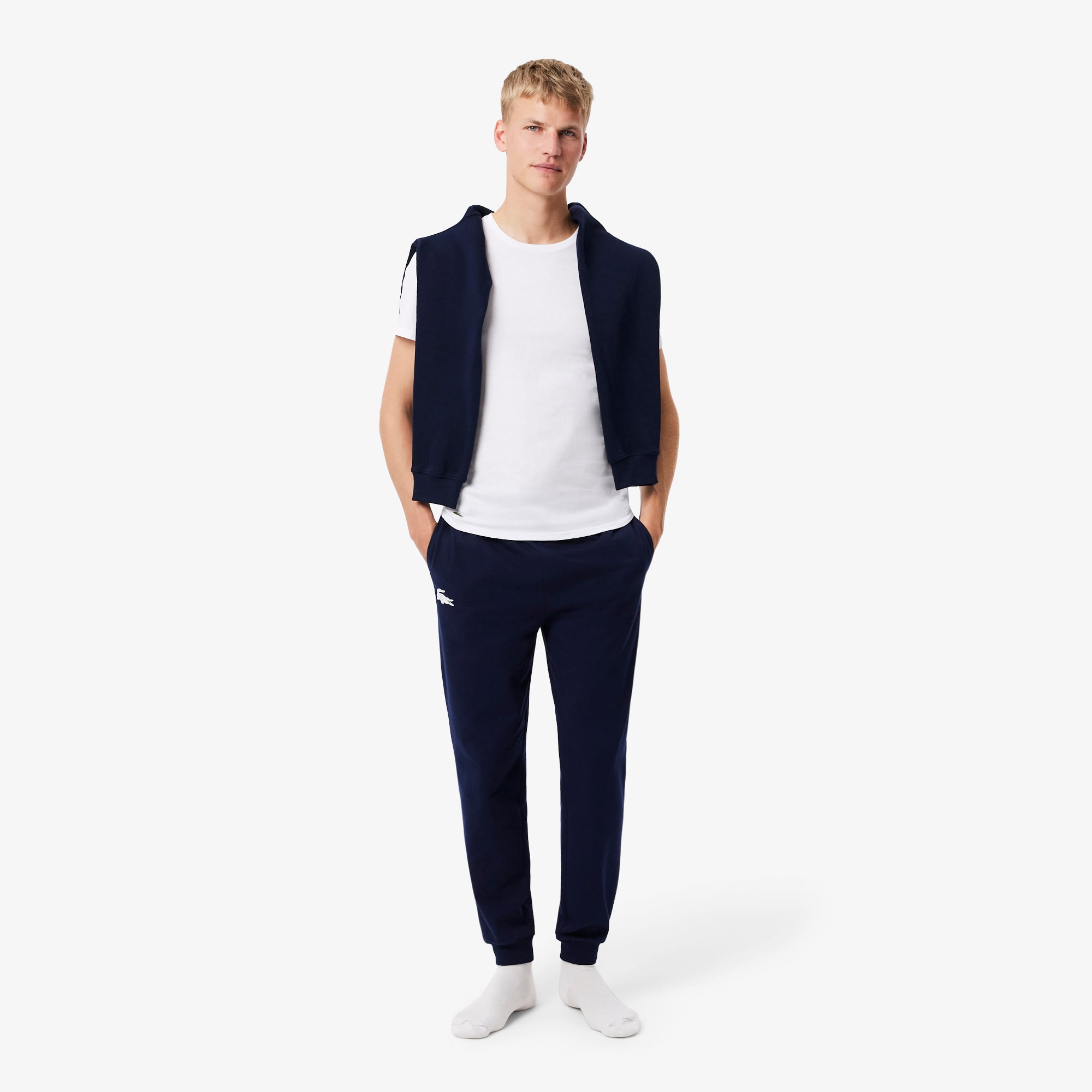 Bộ 3 Áo Thun Mặc Nhà Lacoste Nam Ôm Dáng