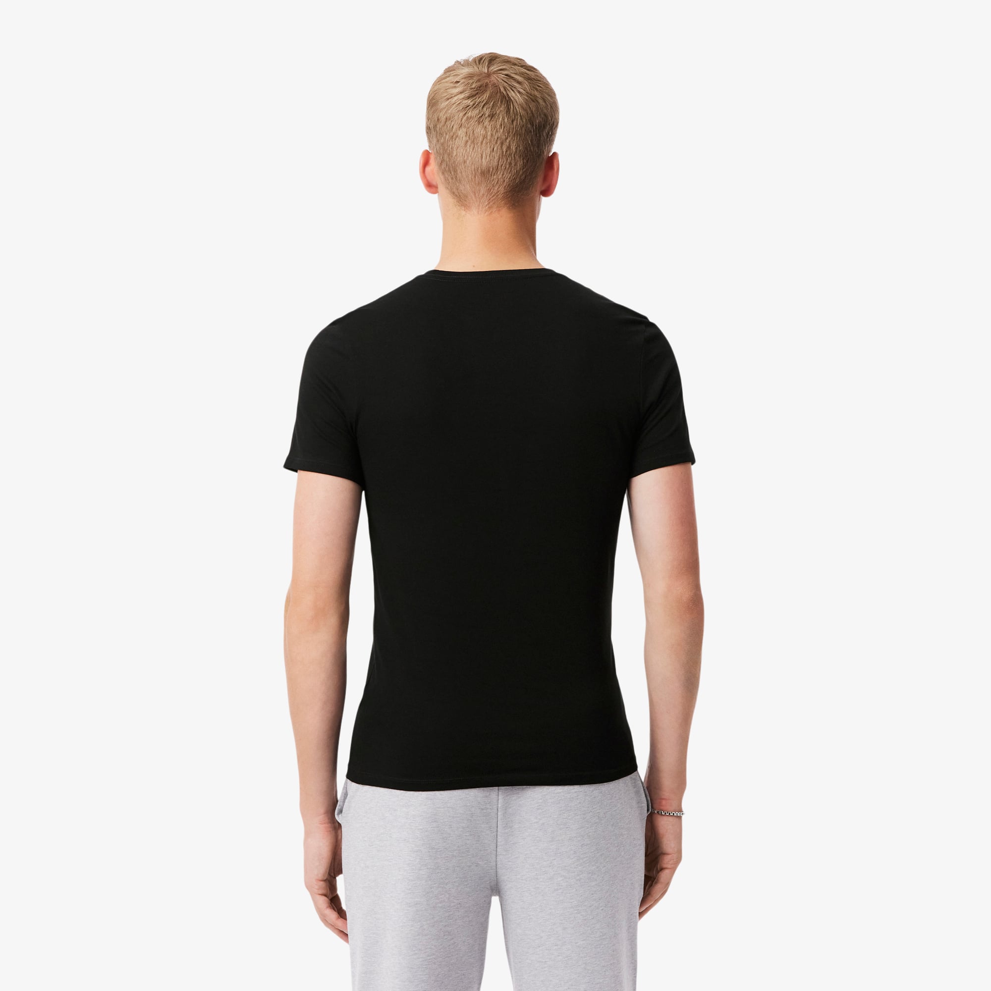 Bộ 3 Áo Thun Mặc Nhà Lacoste Nam Ôm Dáng