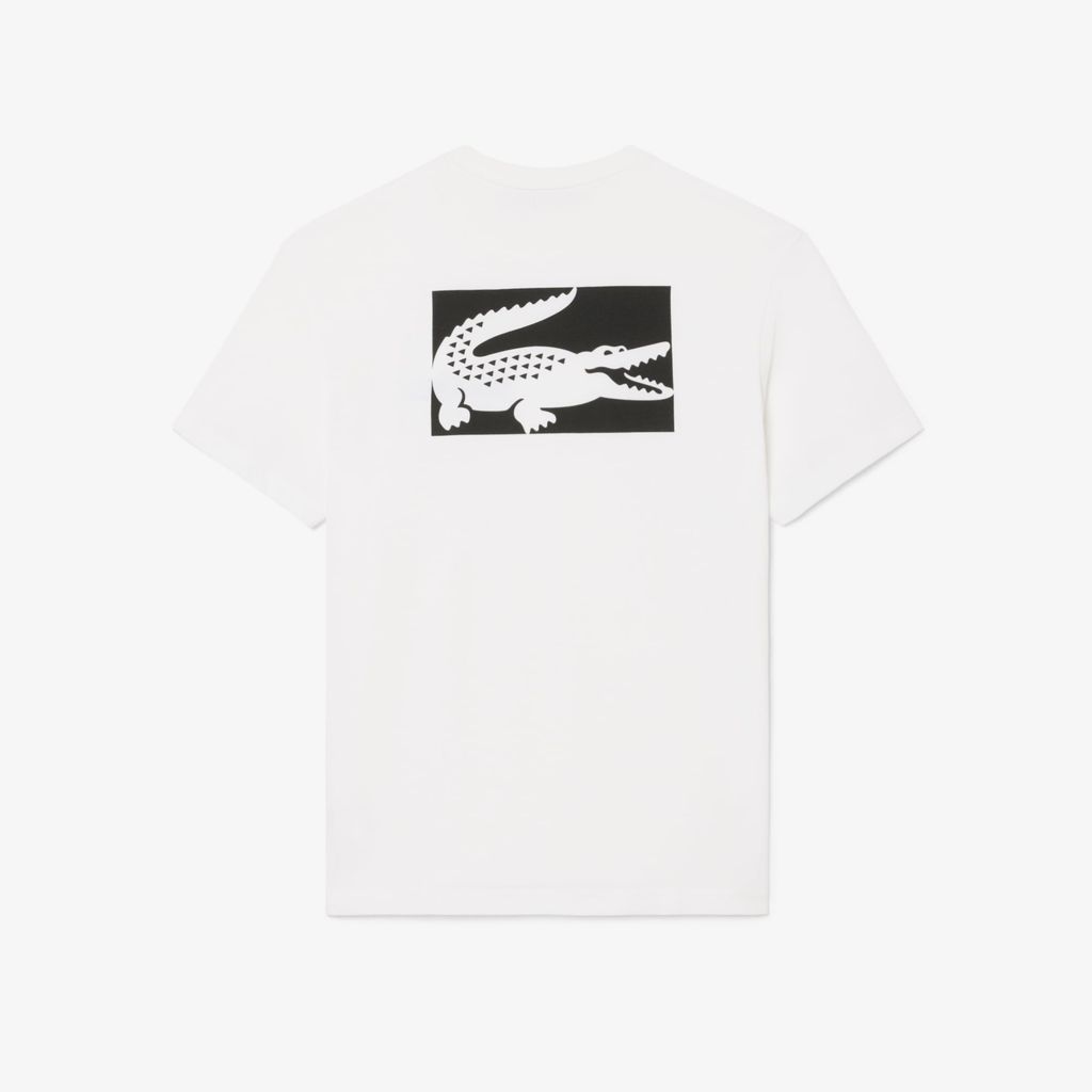 Áo Thun Lacoste Nam Chất Liệu Thun Dệt Kim In Hình