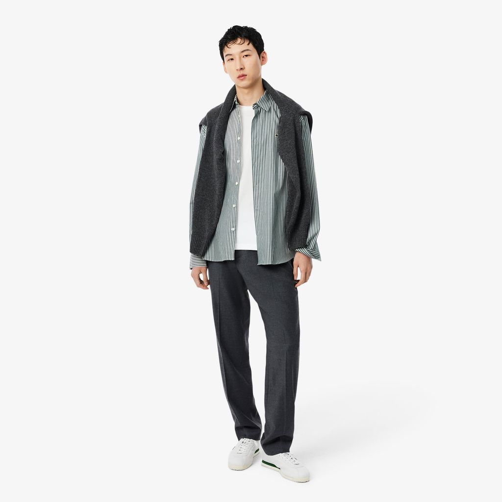 Áo Thun Lacoste Nam Chất Liệu Thun Dệt Kim In Hình