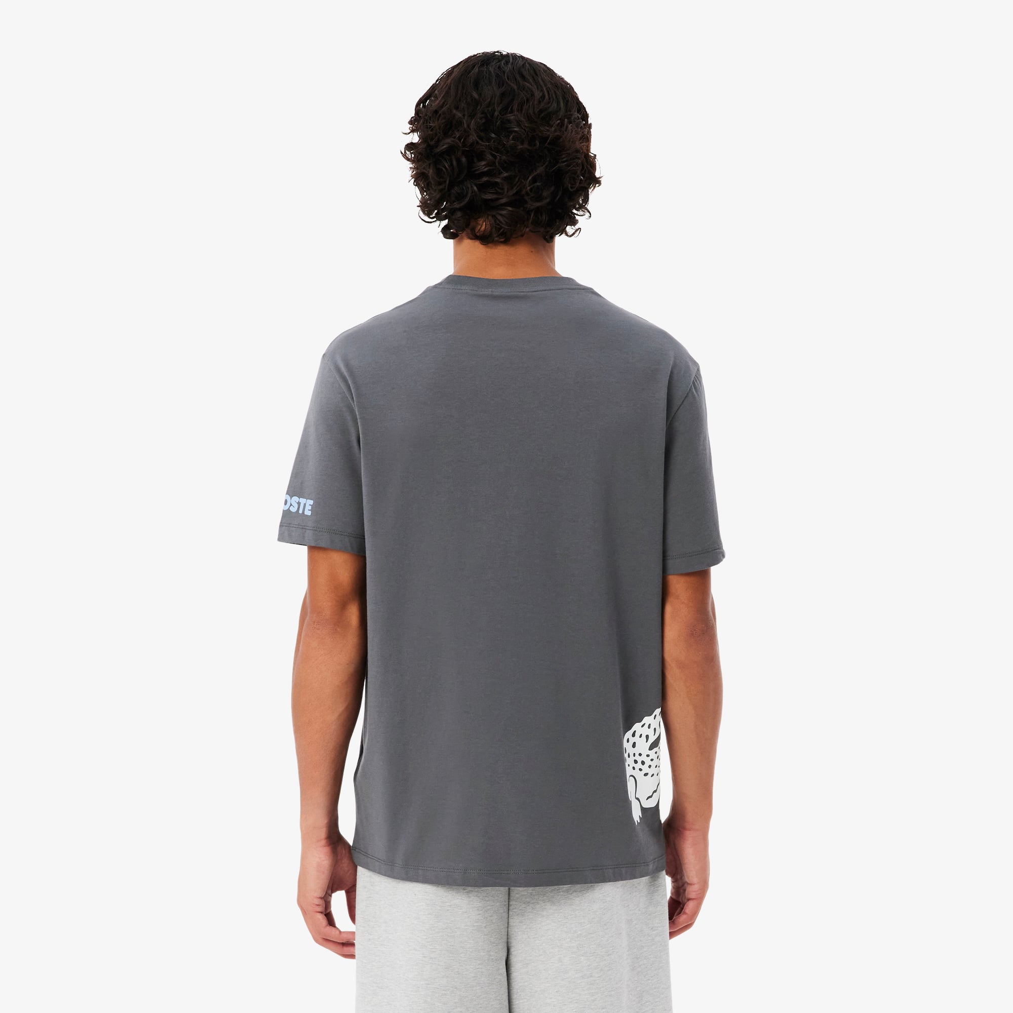 Áo Thun Mặc Nhà Lacoste Nam Chất Liệu Cotton Họa Tiết In