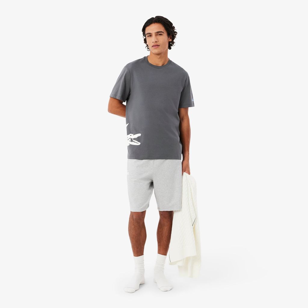 Áo Thun Mặc Nhà Lacoste Nam Chất Liệu Cotton Họa Tiết In