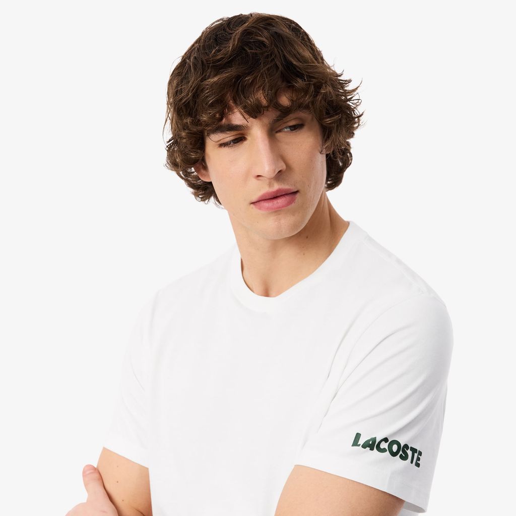 Áo Thun Mặc Nhà Lacoste Nam Chất Liệu Cotton Họa Tiết In