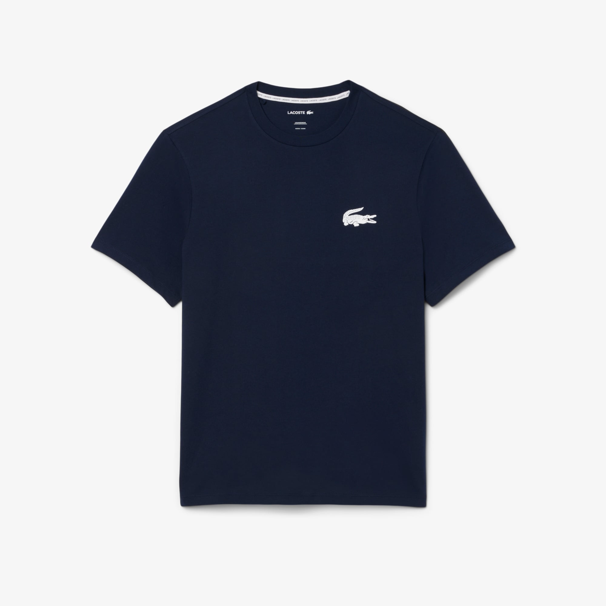Áo Thun Mặc Nhà Lacoste Nam Chất Liệu Cotton Hình In Cá Sấu