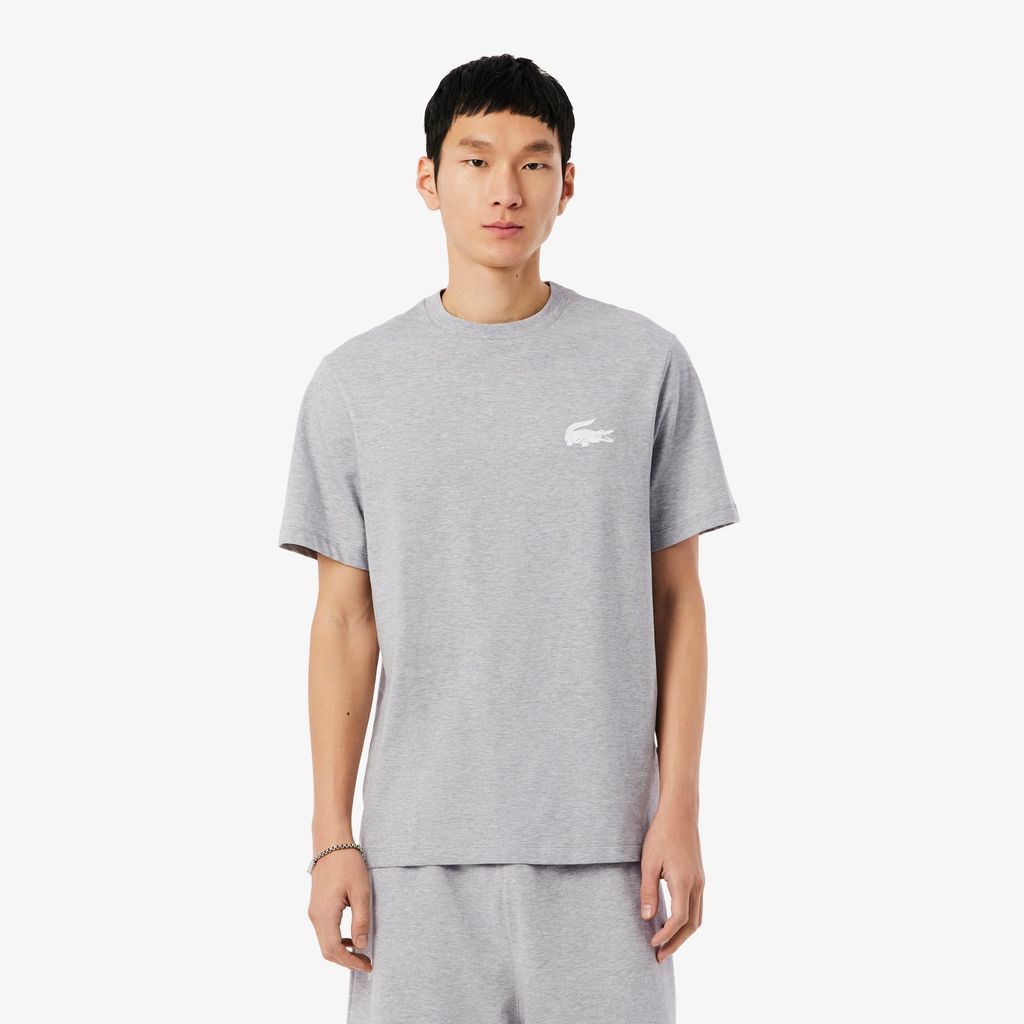 Áo Thun Mặc Nhà Lacoste Nam Chất Liệu Cotton Hình In Cá Sấu