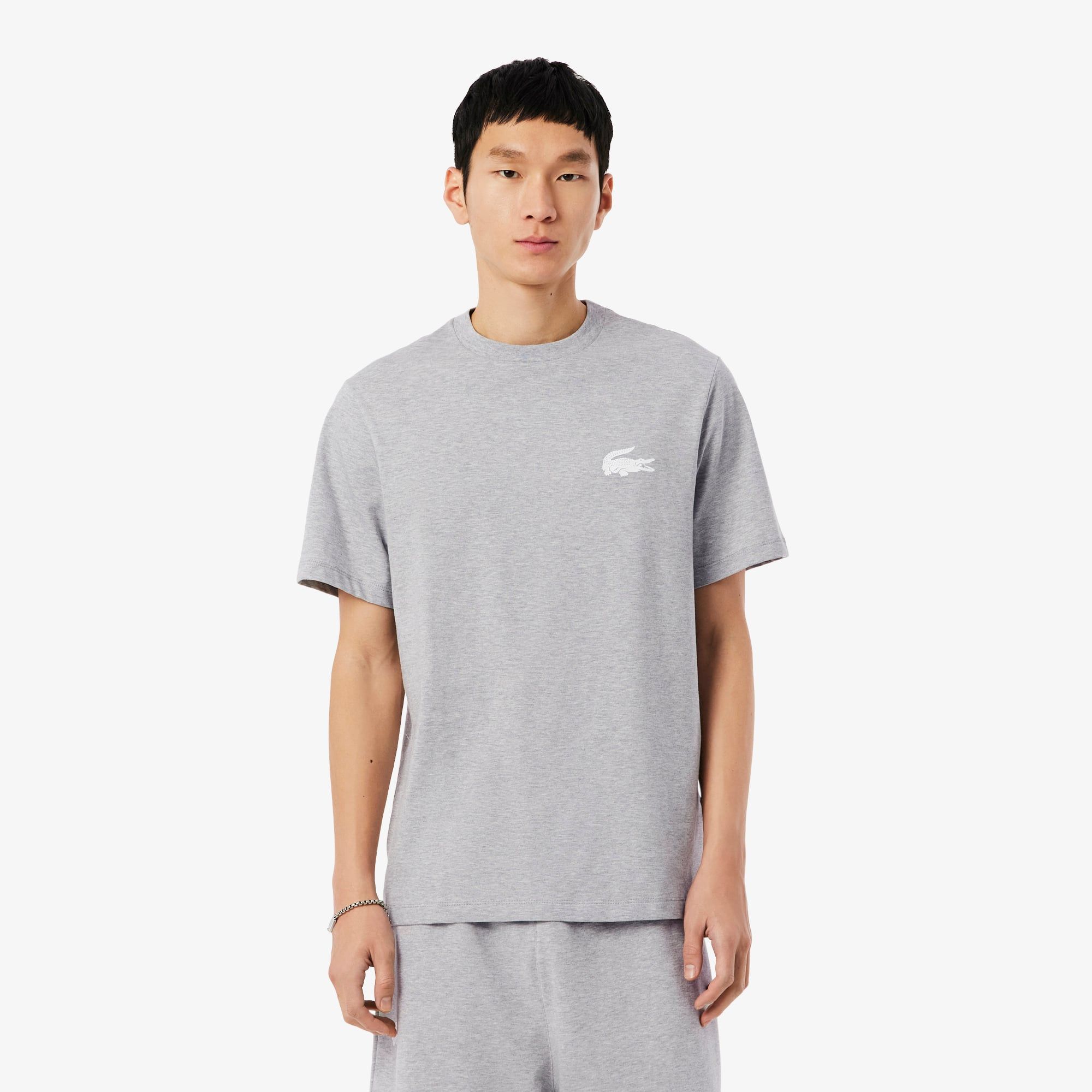 Áo Thun Mặc Nhà Lacoste Nam Chất Liệu Cotton Hình In Cá Sấu