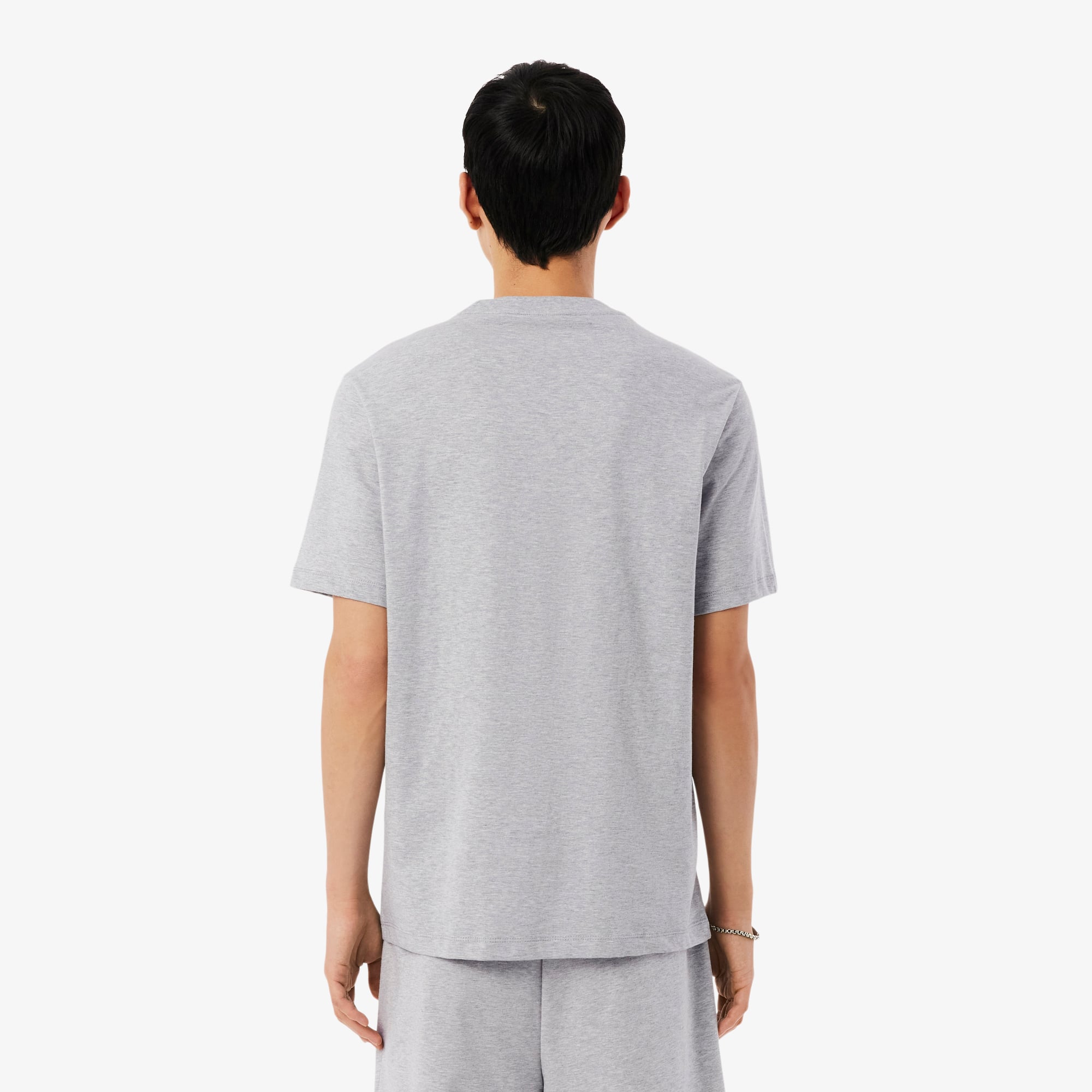 Áo Thun Mặc Nhà Lacoste Nam Chất Liệu Cotton Hình In Cá Sấu