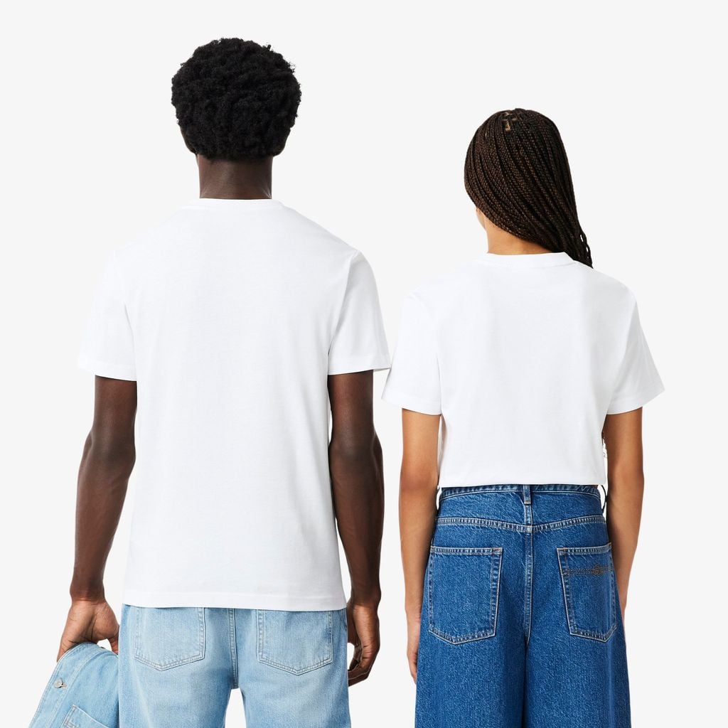 Áo Thun Lacoste Unisex Dáng Suông Phiên Bản Rolex Paris Masters