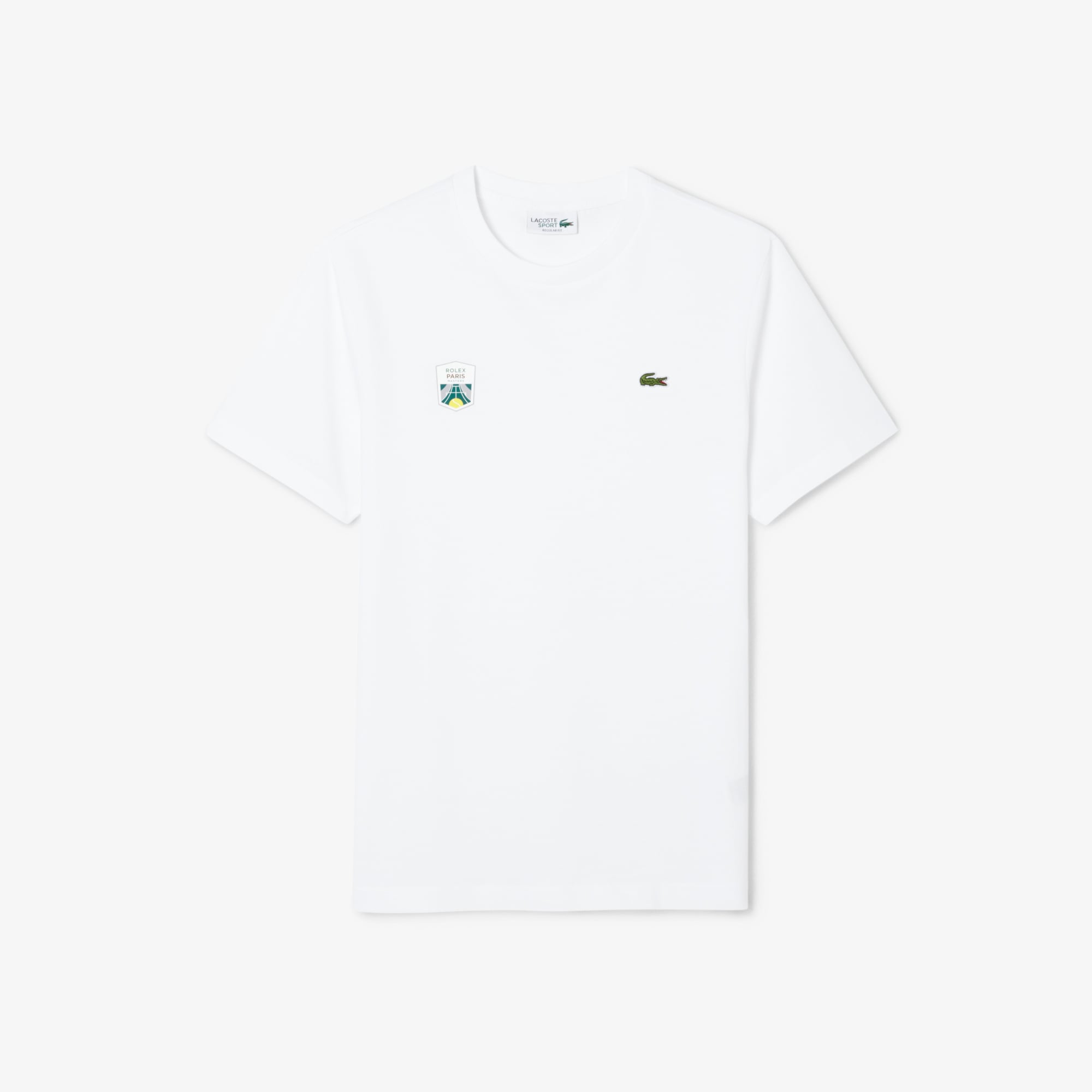 Áo Thun Lacoste Unisex Dáng Suông Phiên Bản Rolex Paris Masters