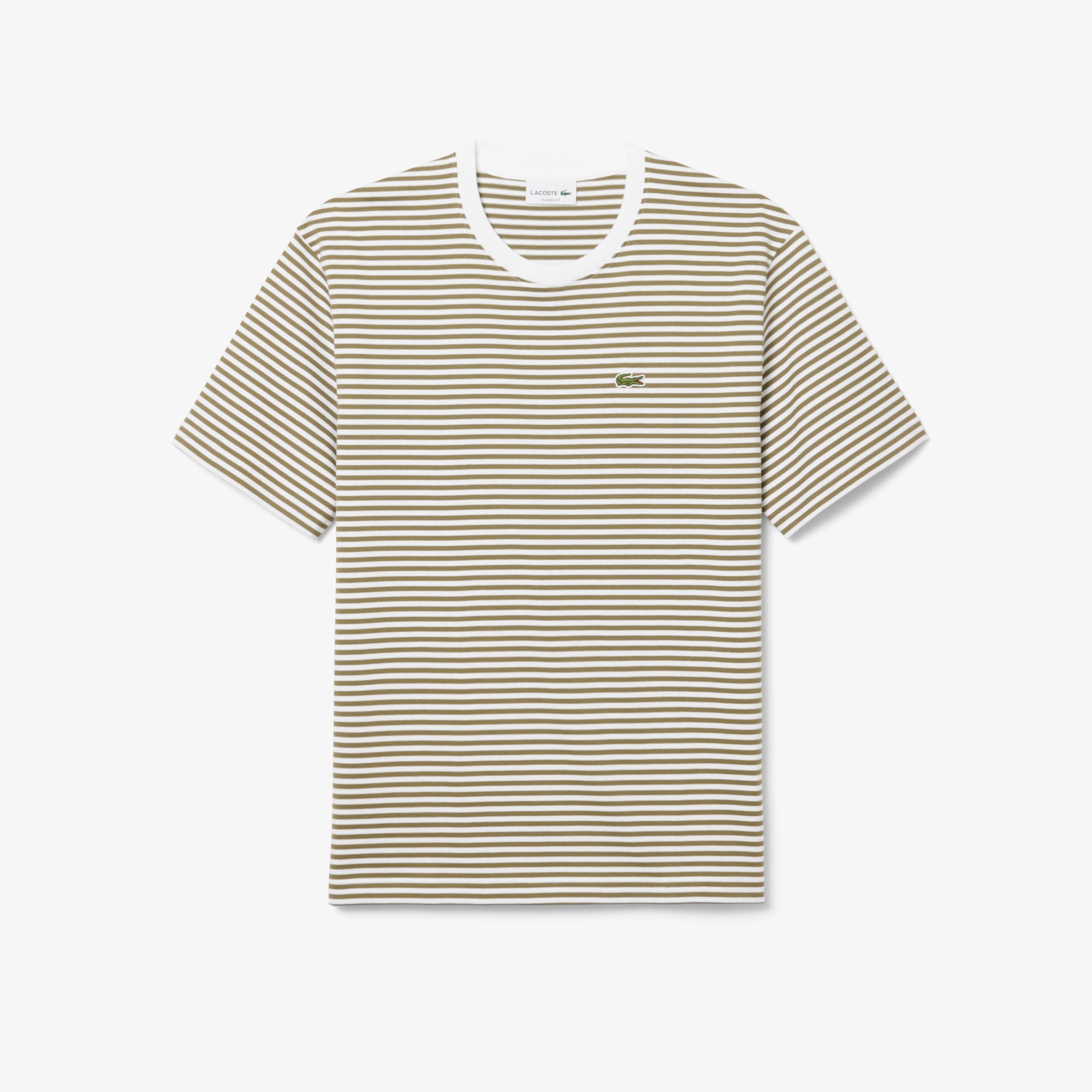 Áo Thun Lacoste Nam Sọc Chất Liệu Cotton Dày