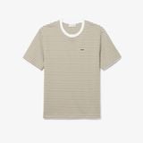 Áo Thun Lacoste Nam Sọc Chất Liệu Cotton Dày