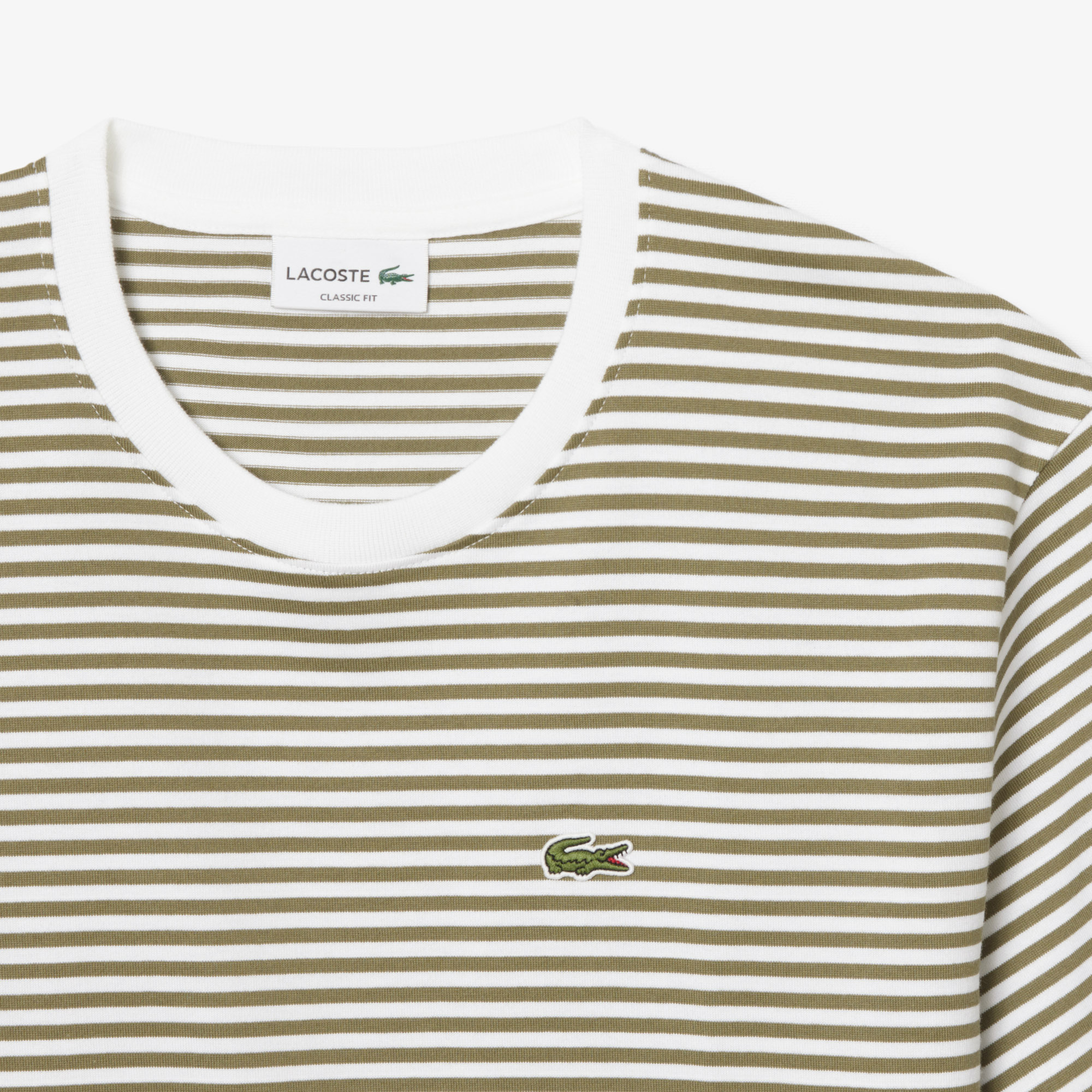 Áo Thun Lacoste Nam Sọc Chất Liệu Cotton Dày