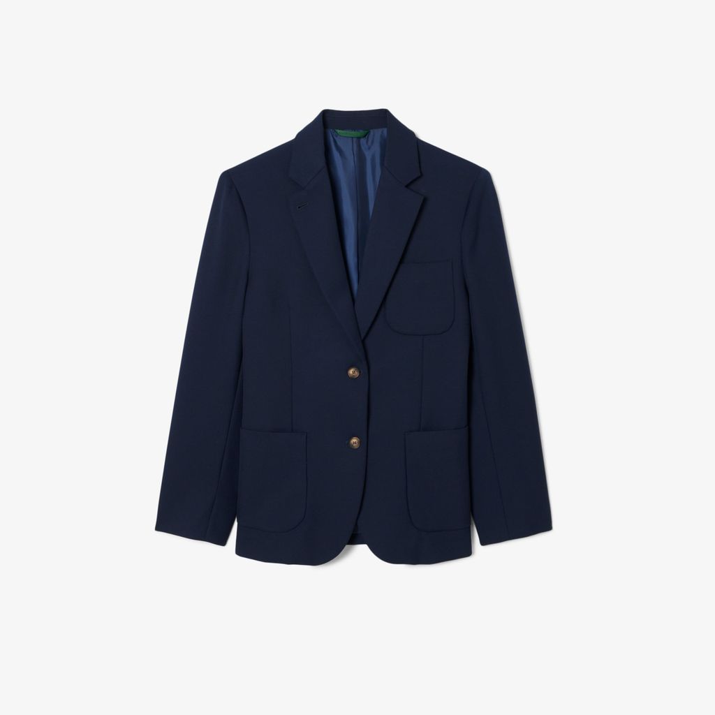 Áo Blazer Lacoste Nữ Chất Liệu Vải Twill