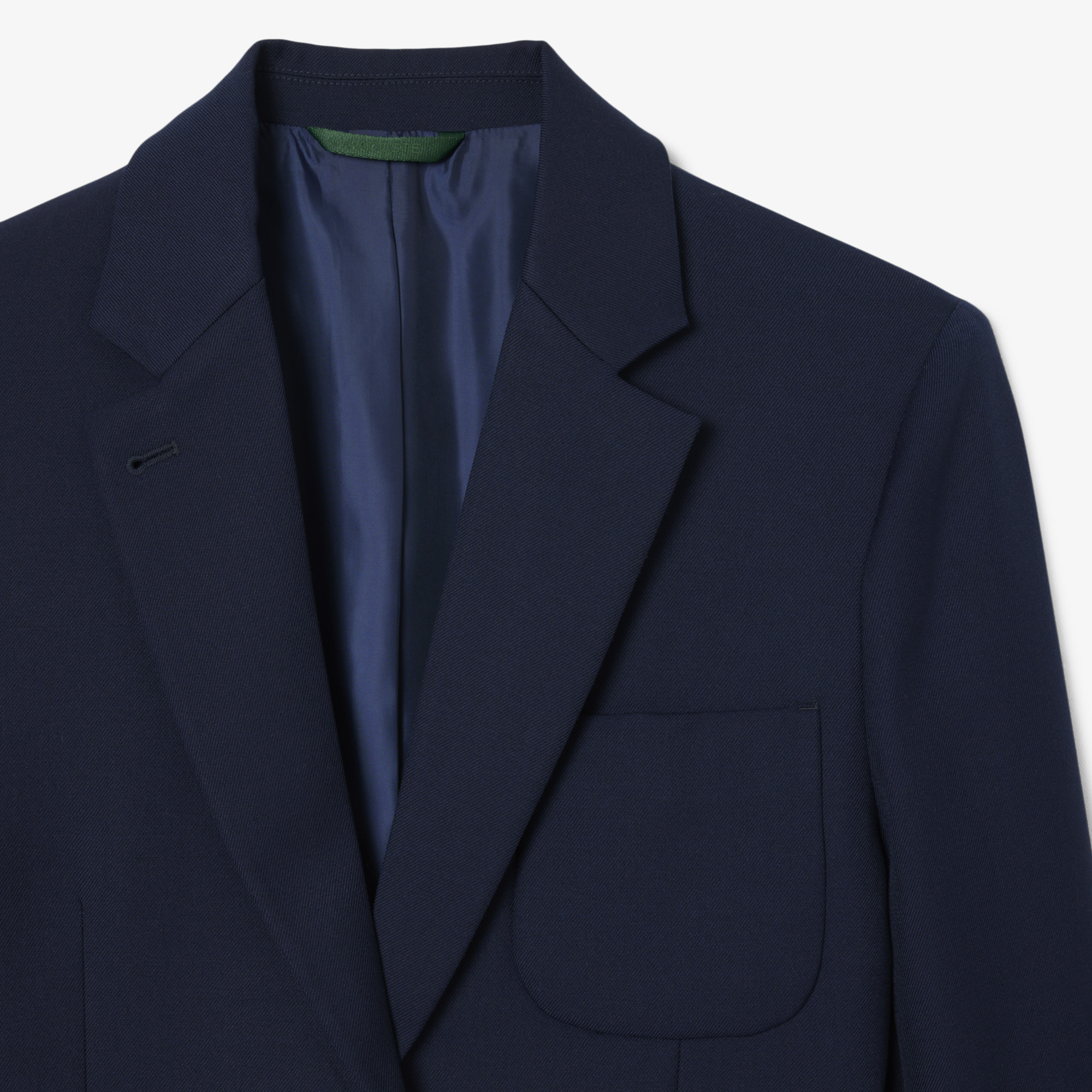 Áo Blazer Lacoste Nữ Chất Liệu Vải Twill