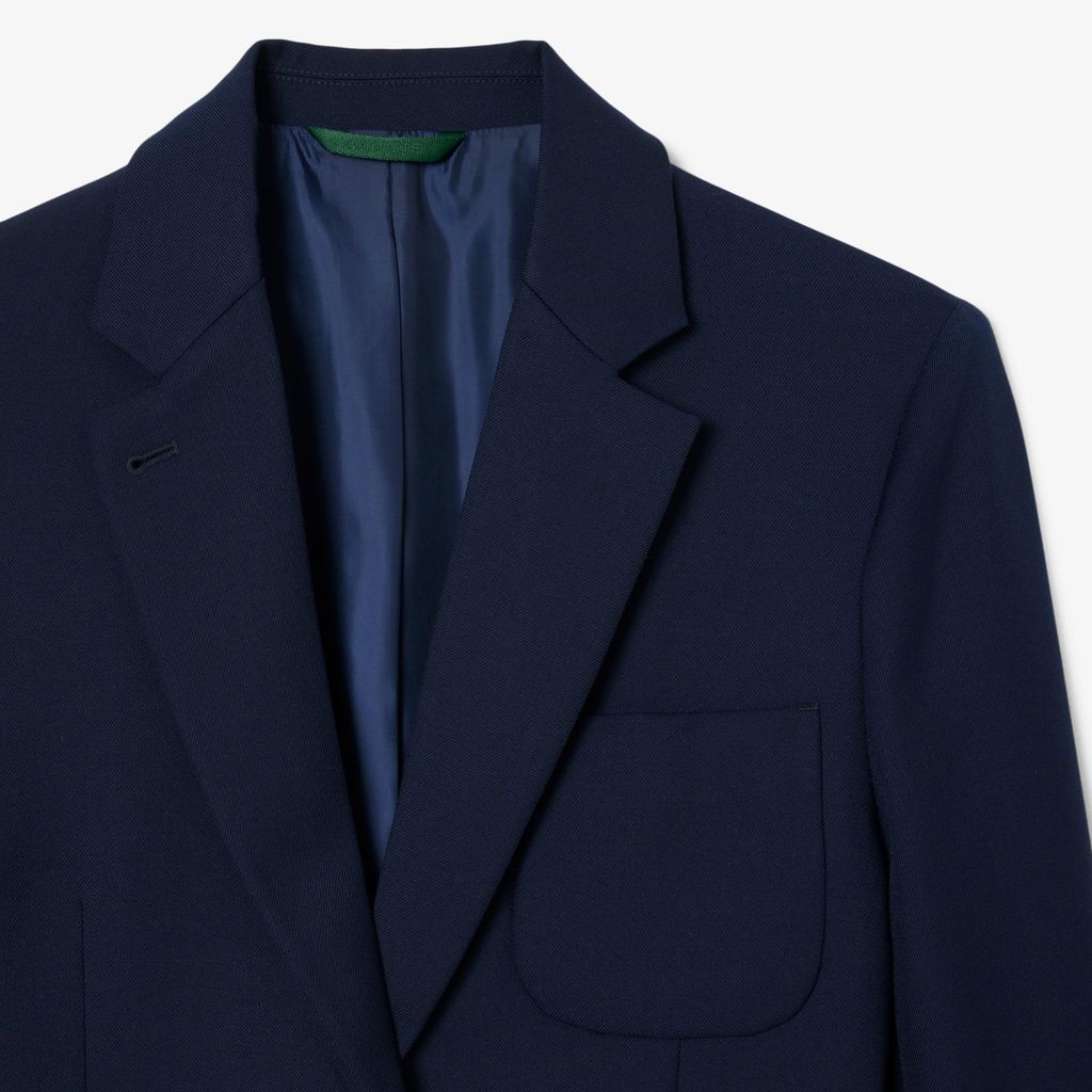 Áo Blazer Lacoste Nữ Chất Liệu Vải Twill