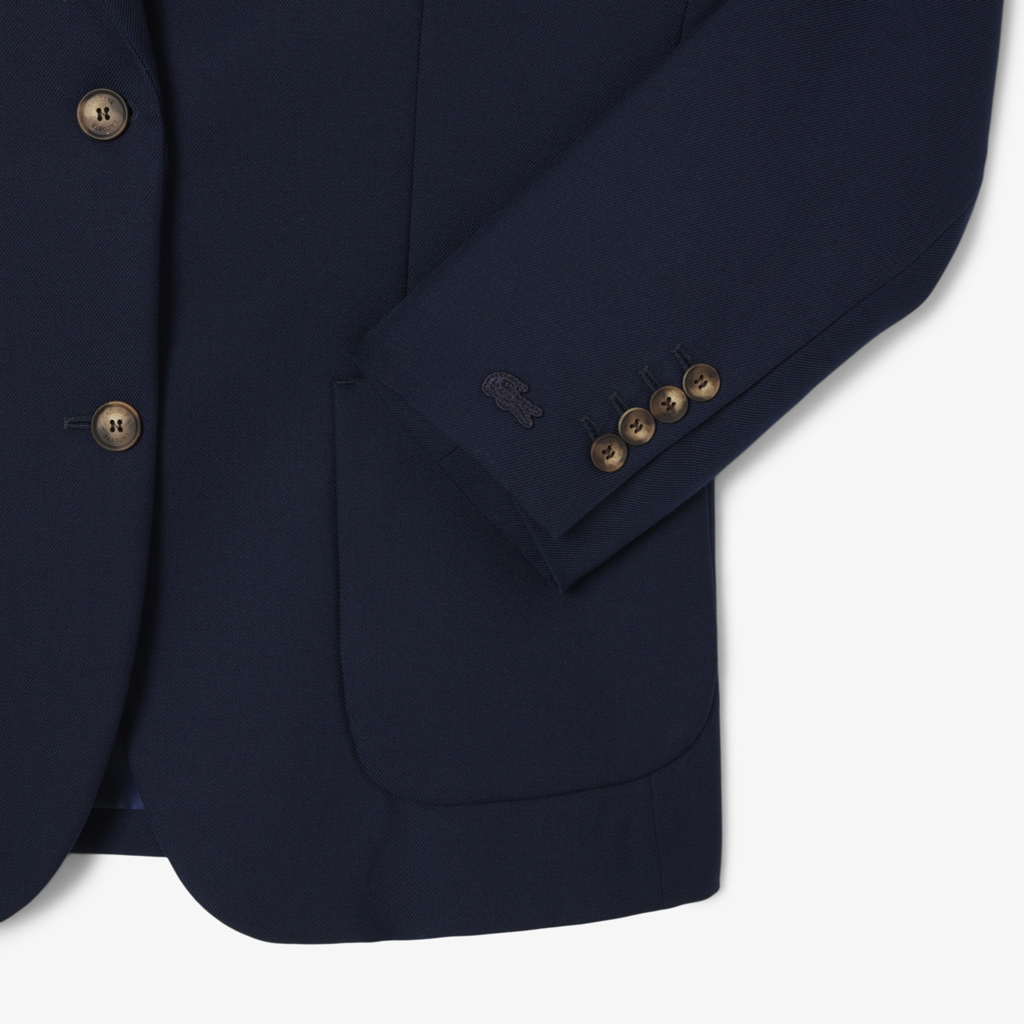 Áo Blazer Lacoste Nữ Chất Liệu Vải Twill