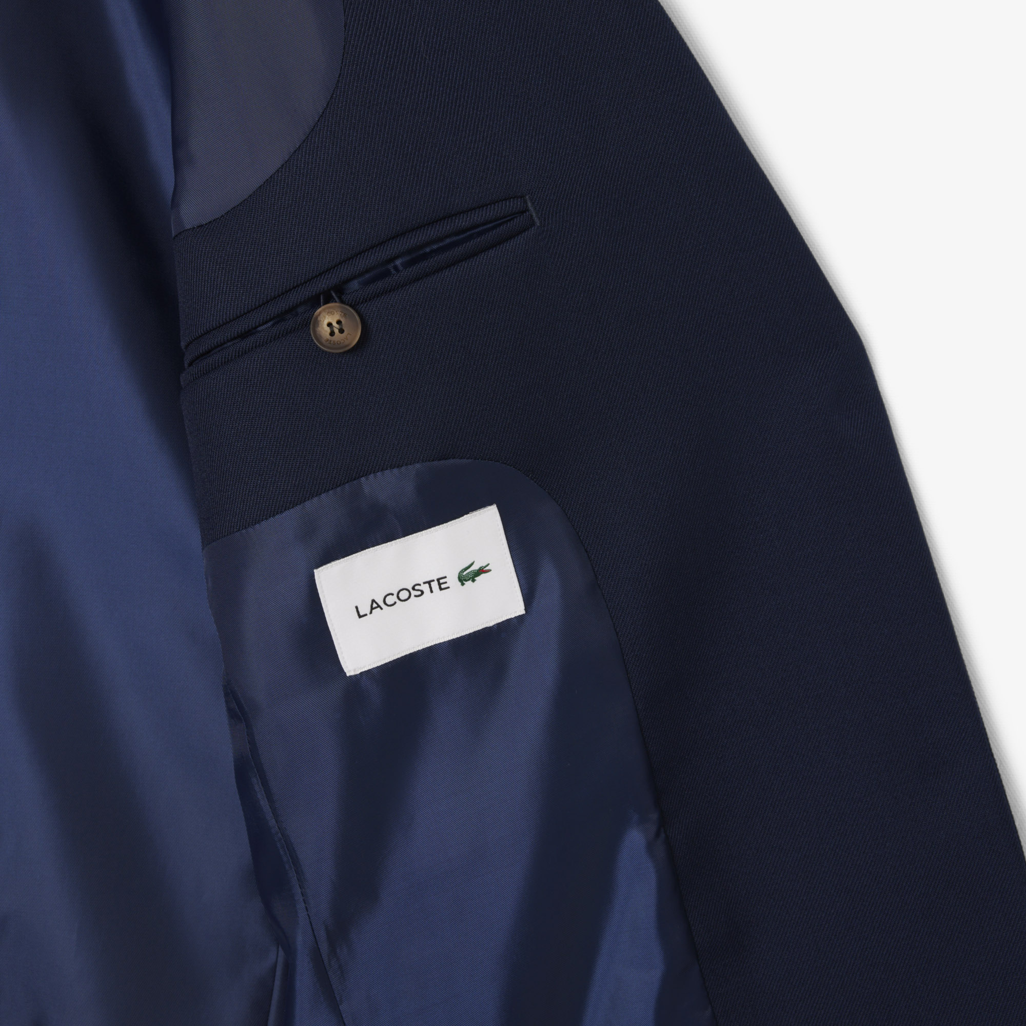 Áo Blazer Lacoste Nữ Chất Liệu Vải Twill