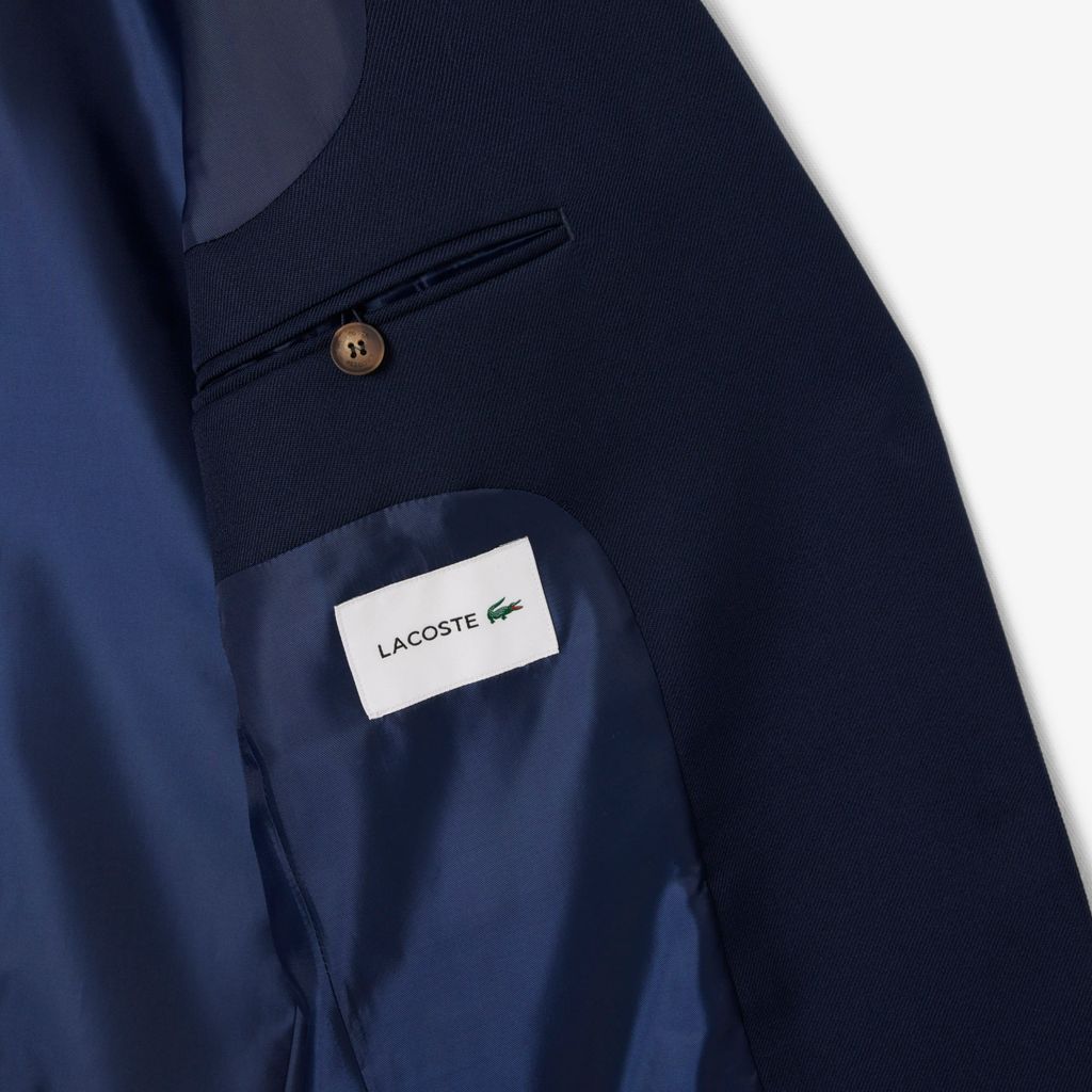 Áo Blazer Lacoste Nữ Chất Liệu Vải Twill