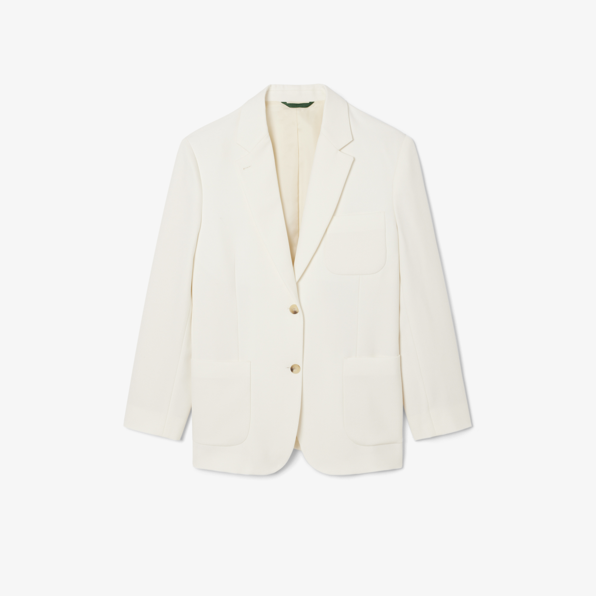 Áo Blazer Lacoste Nữ Chất Liệu Vải Twill