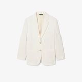 Áo Blazer Lacoste Nữ Chất Liệu Vải Twill