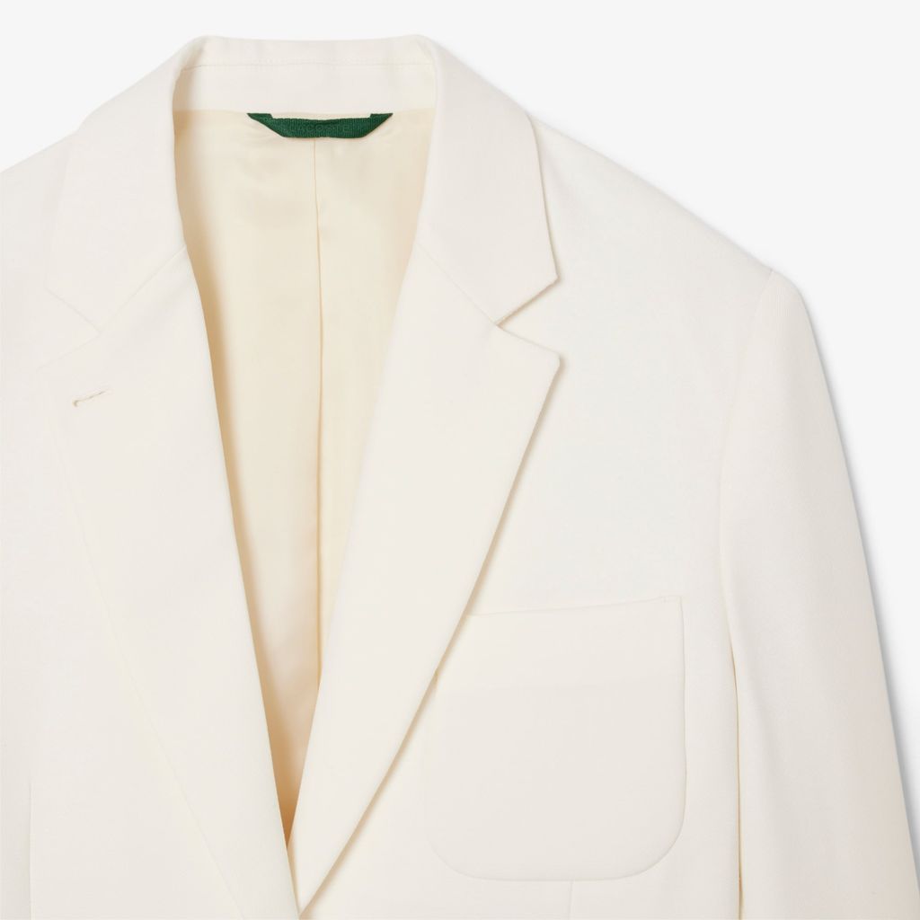 Áo Blazer Lacoste Nữ Chất Liệu Vải Twill