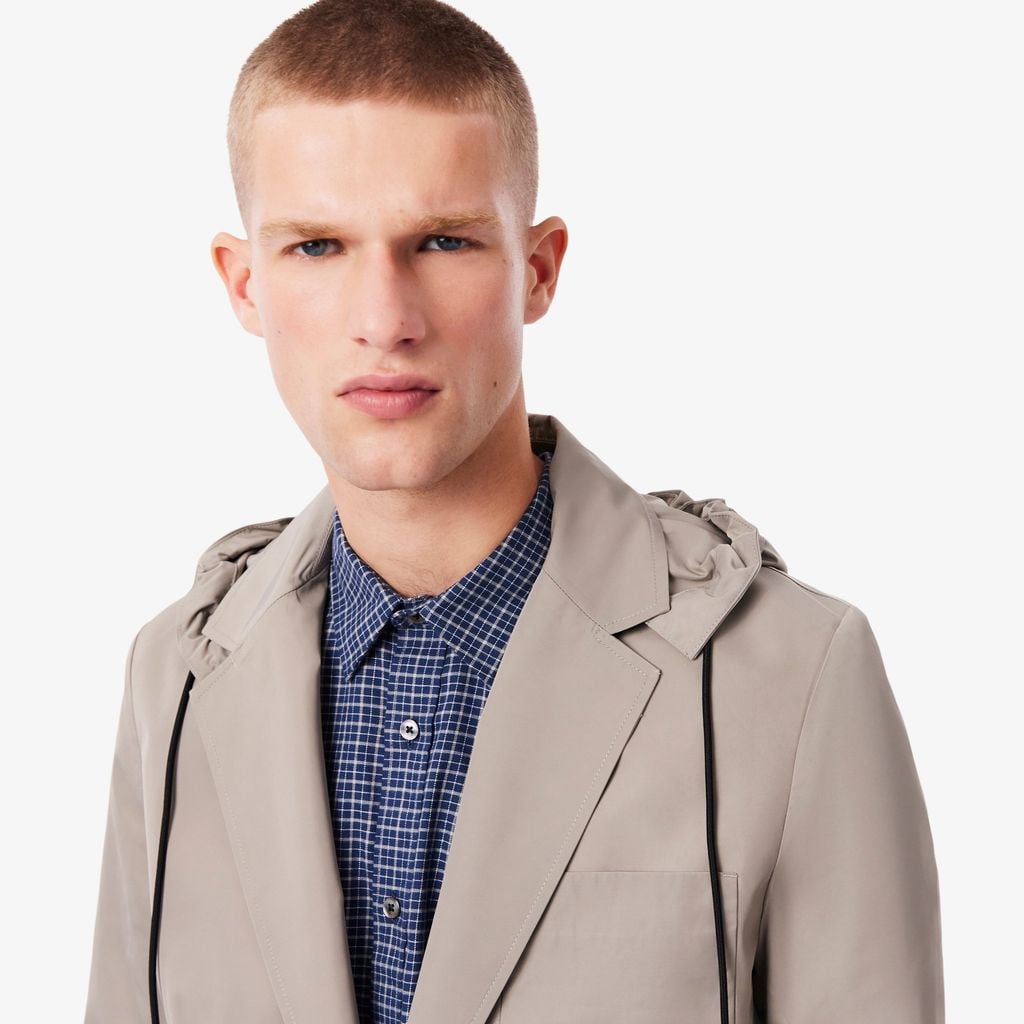 Áo Khoác Lacoste Nam Blazer Twill Có Mũ Trùm Đầu