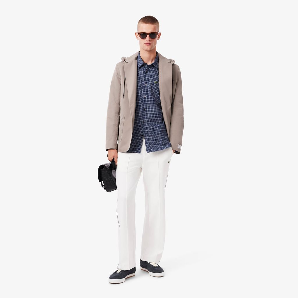 Áo Khoác Lacoste Nam Blazer Twill Có Mũ Trùm Đầu