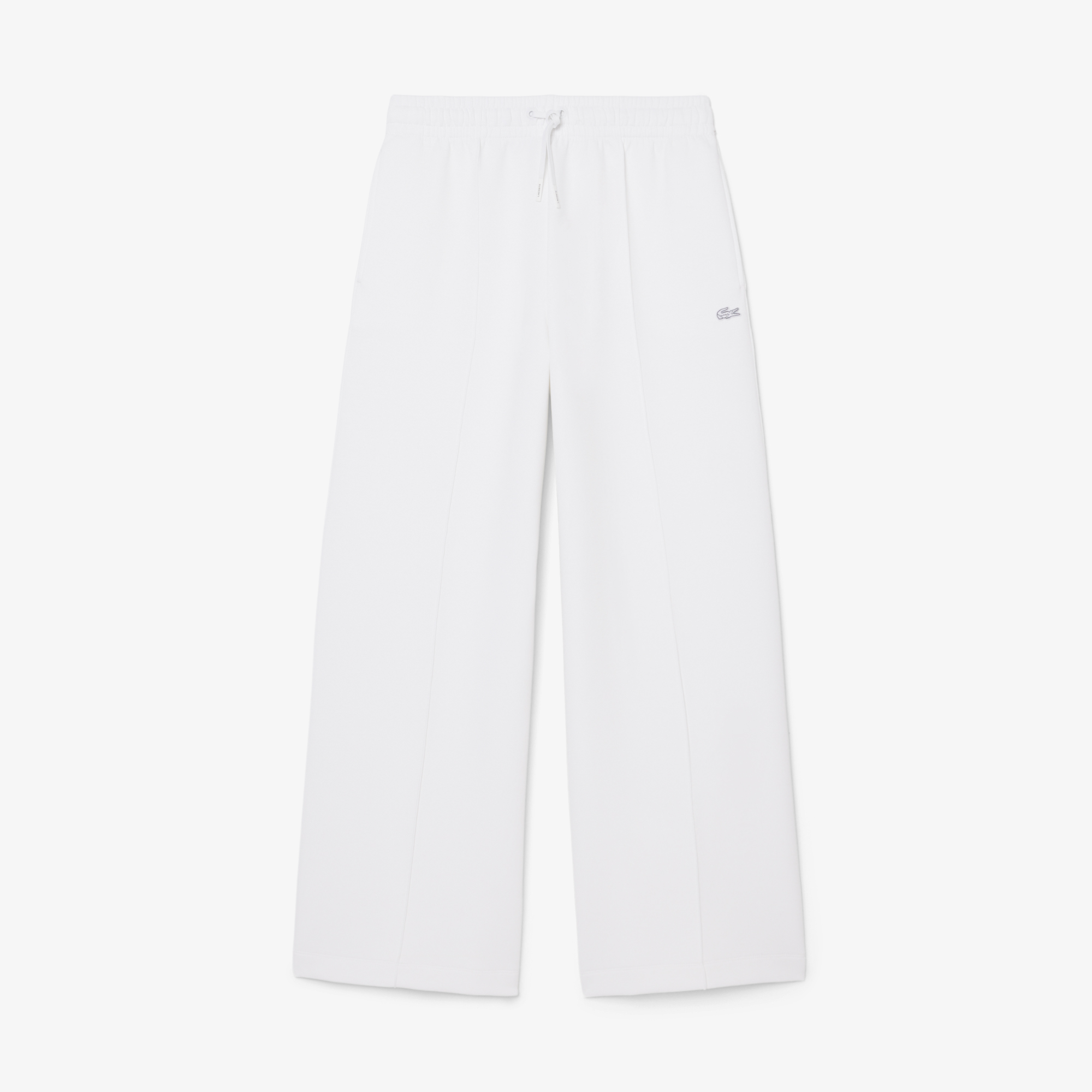 Quần Nỉ Lacoste Nữ Ống Rộng Chất Liệu Jersey