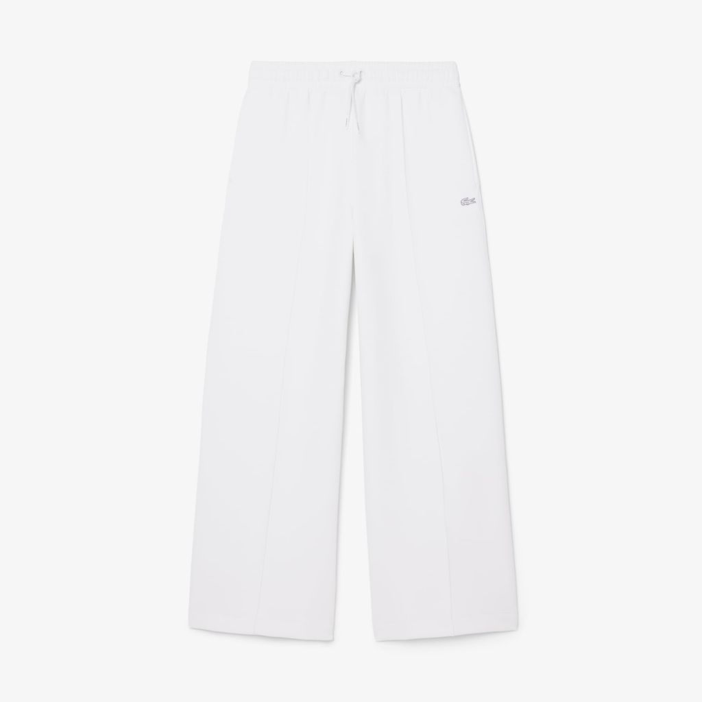 Quần Nỉ Lacoste Nữ Ống Rộng Chất Liệu Jersey